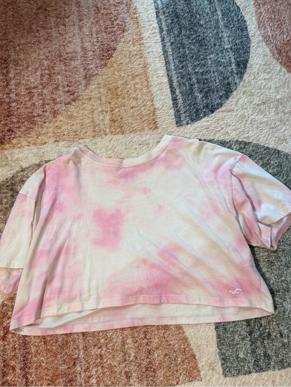 Hollister Pastel Pink Tie-Dye Tee
